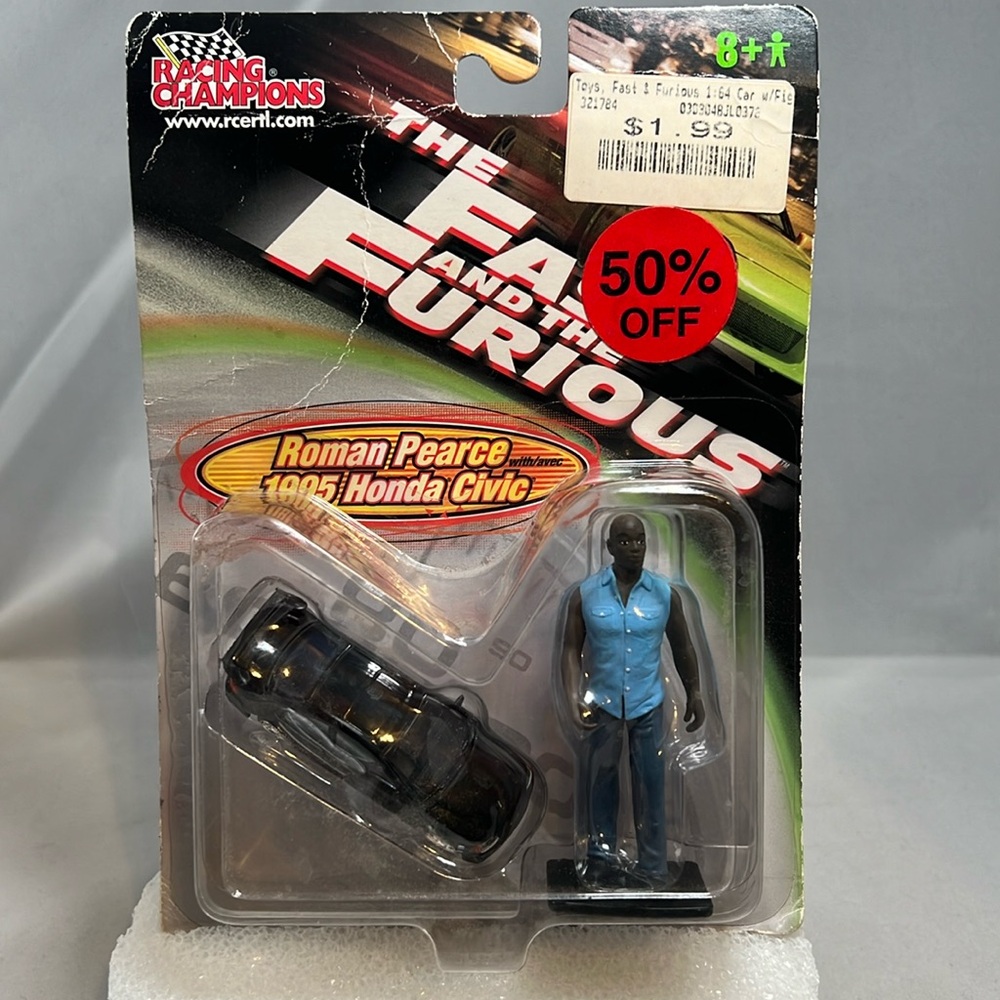 Roman Pearce and 95 Honda Civic 1:64 Scale Size From Fast and Furious